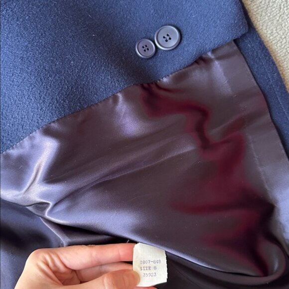 Pendleton 100% Virgin Wool Women’s Long Coat, Blue, Size 8 - Picture 15 of 15